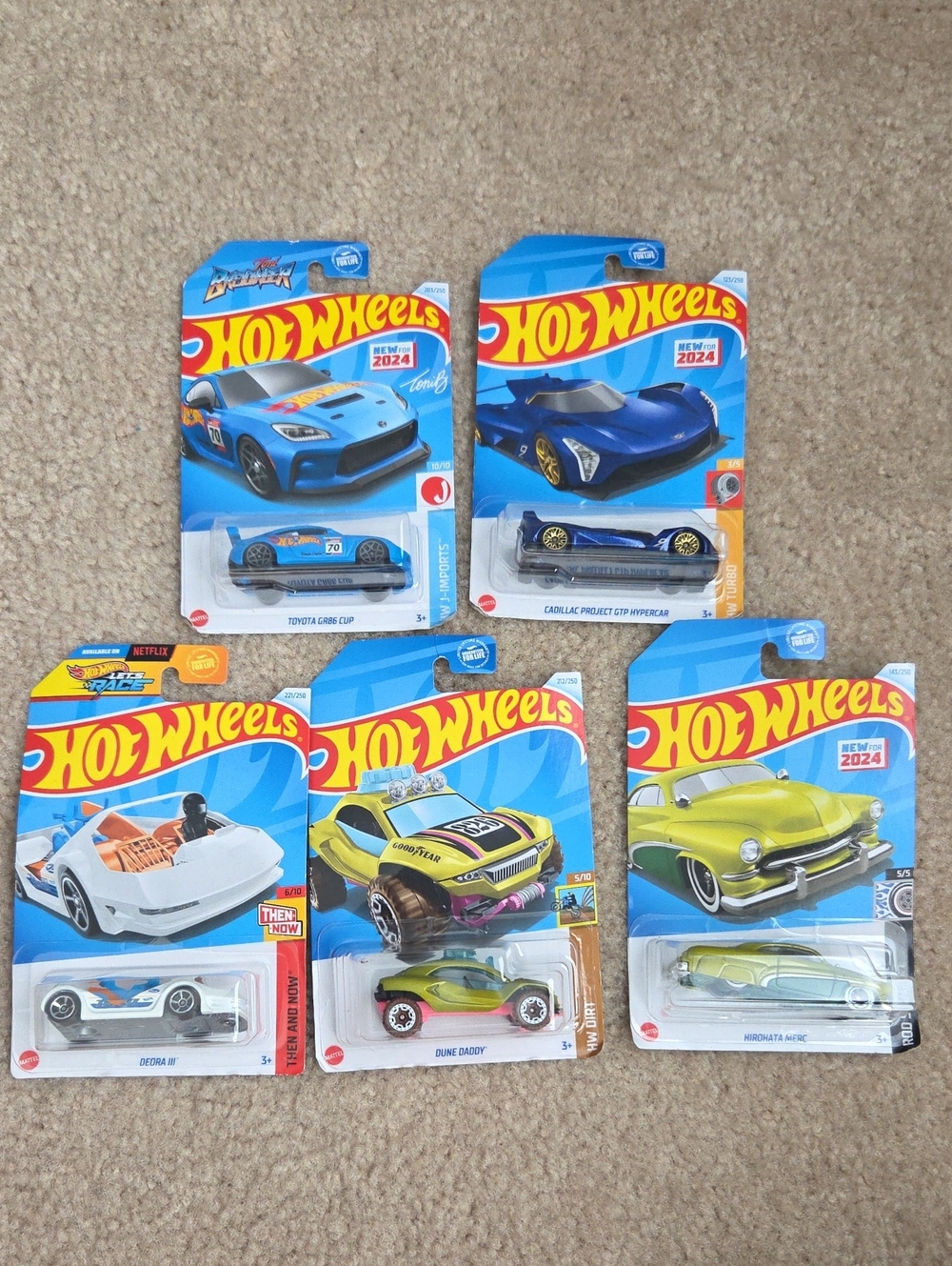 Hot Wheels 2024 Mainline Lot Set of 5 NIP Brand New